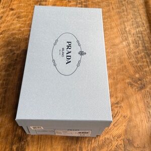 Prada Light Blue Textured Shoe Box